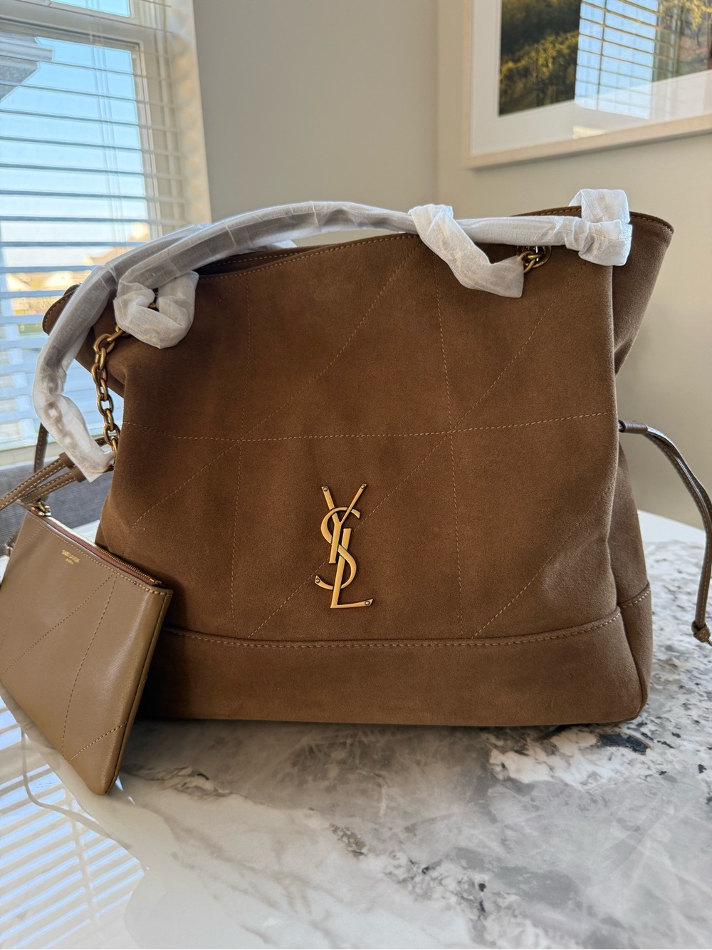 FAUX BAG ๐ฏ REAL SUEDE ๐ - Picture 2 of 4